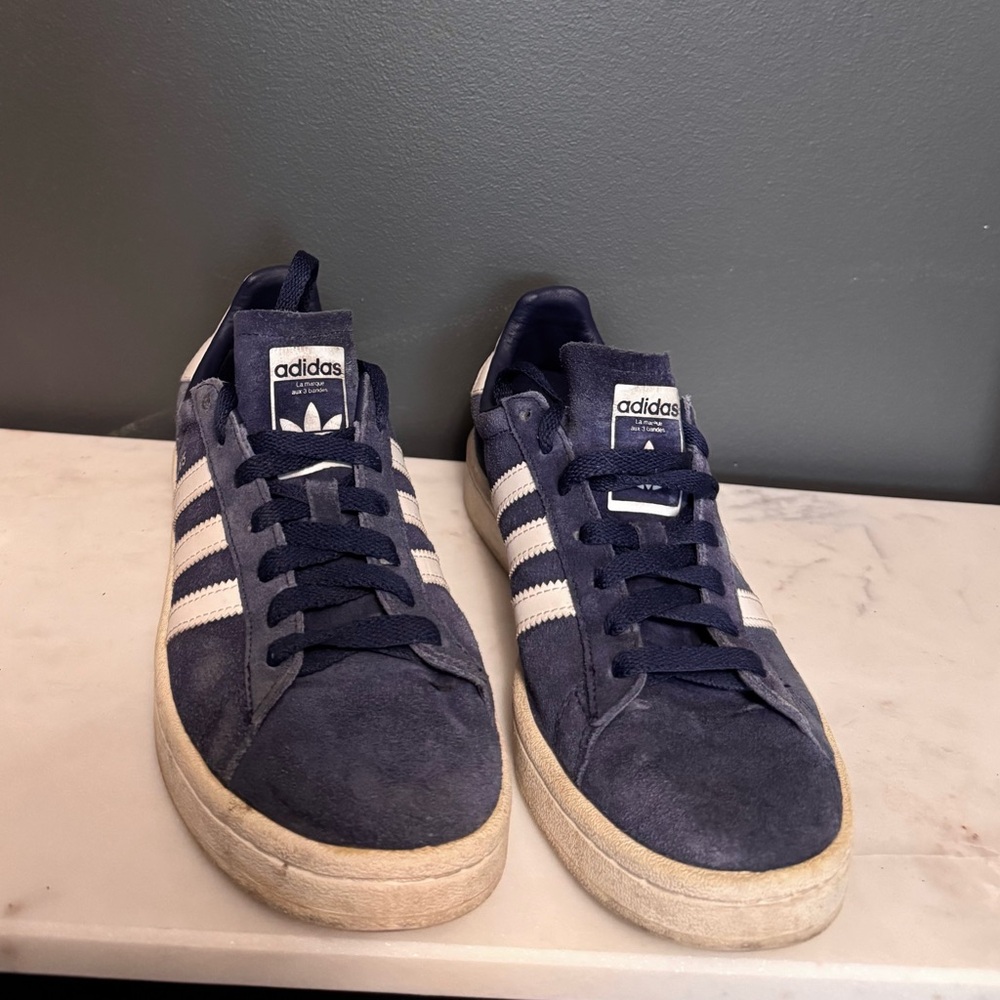 Adidas Campus Blue Suede Sneakers - Picture 2 of 7